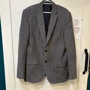 Le‎ 31 Gray Tweed Blazer | Preppy Menswear Tailored Jacket/42R